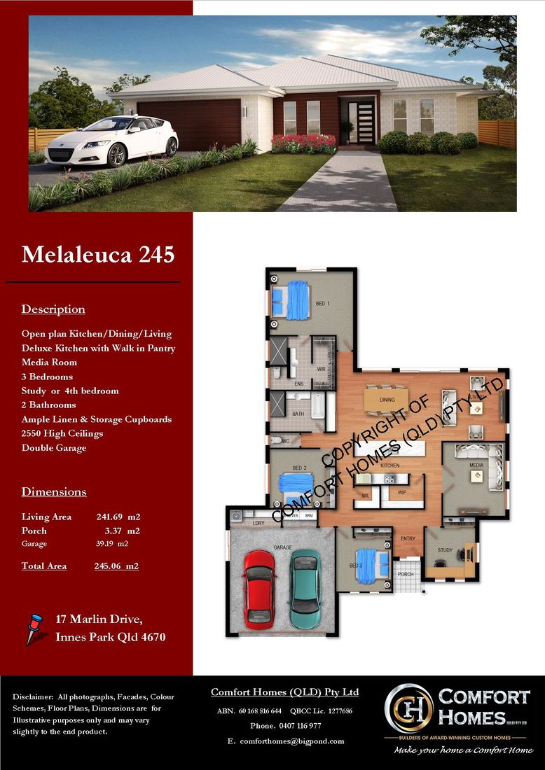 Melaleuca 245 home design by Comfort Homes Bundaberg
